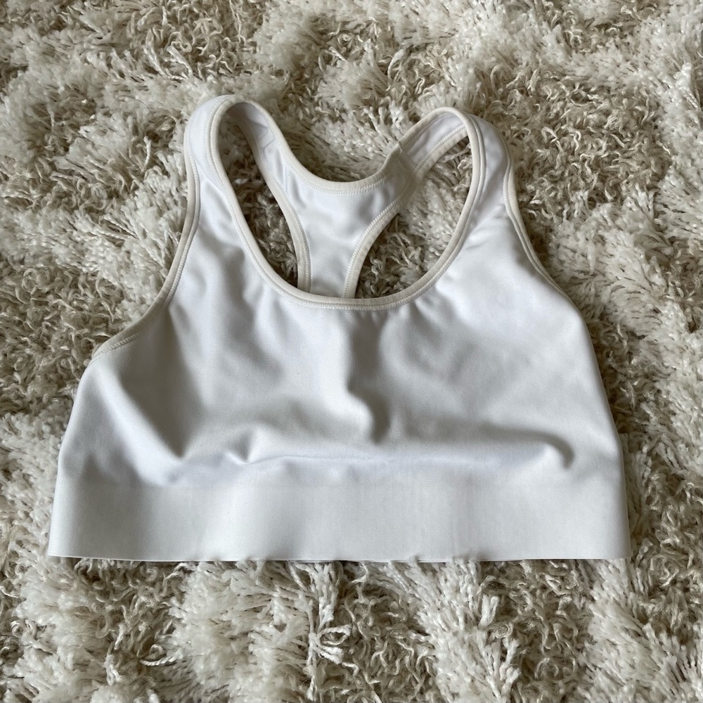 Champion White Sports Bra